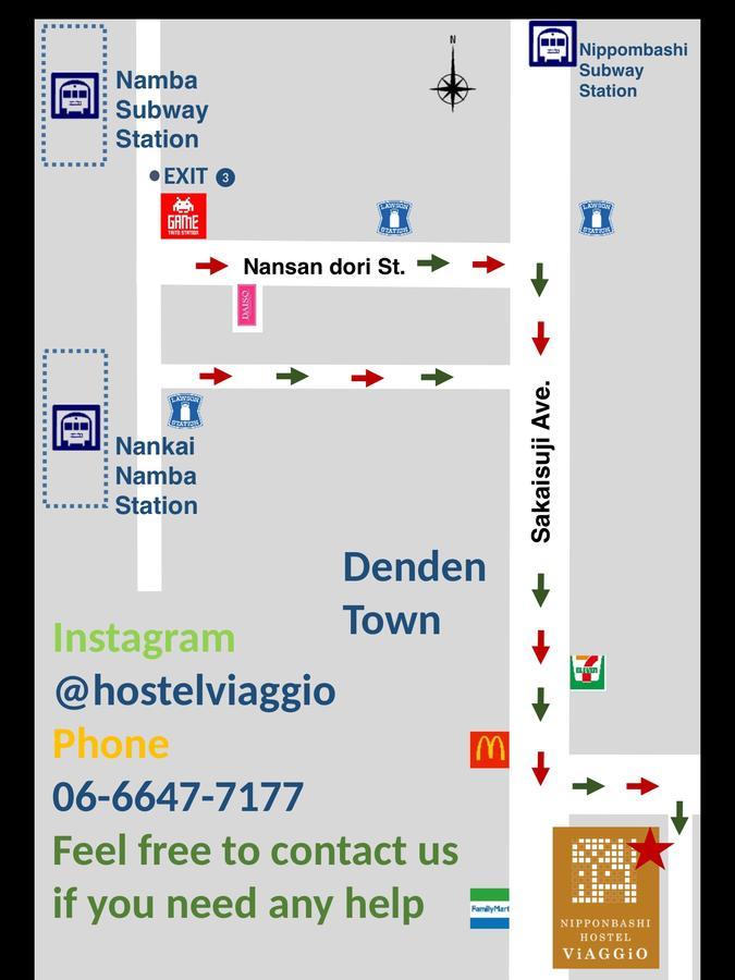 Hostel Viaggio Osaka Eksteriør billede